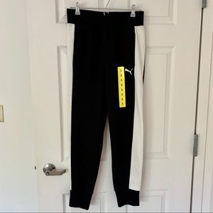 NWT PUMA Black and White Women’s Joggers Pants S